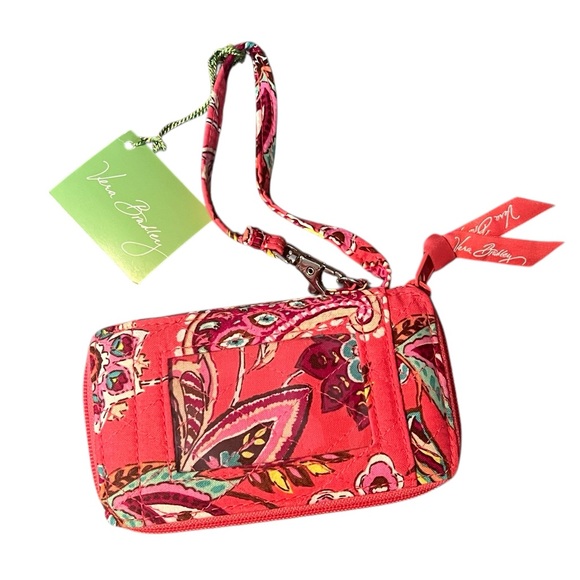 Vera Bradley Pink Floral Wristlet - Picture 2 of 4